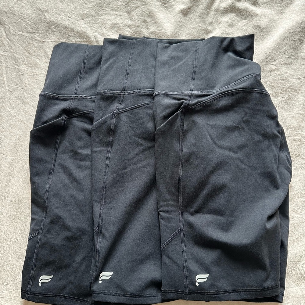 Fablitics biker shorts black x3